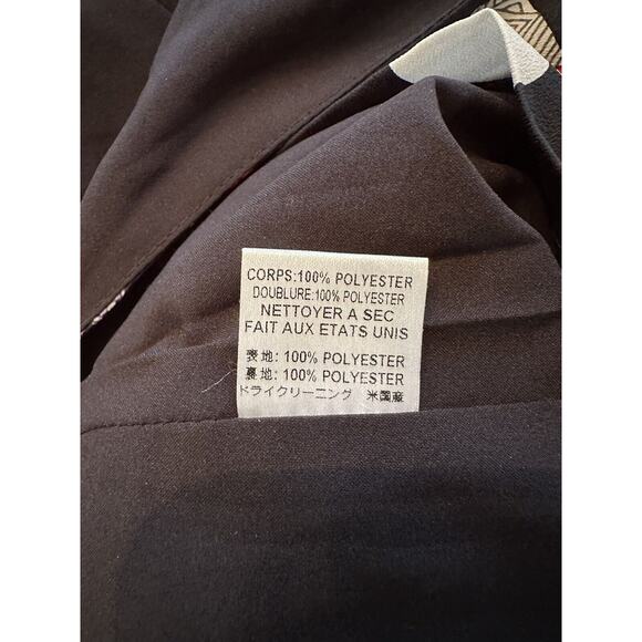 Mara Hoffman Black Multicolor One Shoulder Cocktail Mini Dress Size 4 - Picture 9 of 9